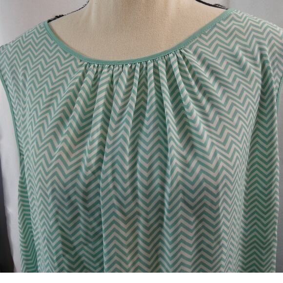 Jones Of New York Women Collection 14W Sleeveless Blouse Lightweight NWT - Picture 2 of 6